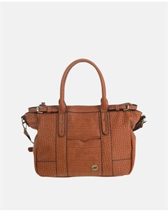 Сумка для боулинга из искусственной кожи Coco с металлической молнией, коричневый Volum