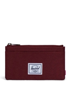 Экологичная унисекс визитница из ткани, гранатовый Herschel