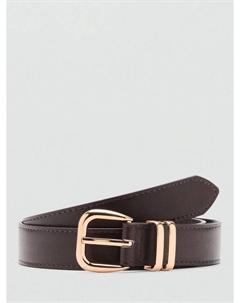 Ремень Bella с металлической пряжкой, Dark Brown Mango