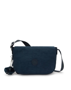 Маленькая женская сумка через плечо с клапаном и кольцом для ключей, темно-синий Kipling