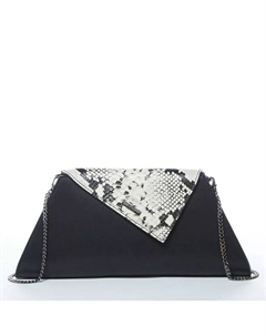 Черная кожаная клатч-сумка Unique Snakeskin, вечерняя сумочка, женская сумка, черный Susu