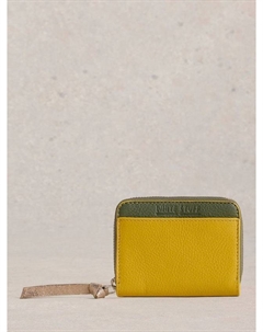 Кошелек Cerys из кожи с застежкой-молнией, Yellow/Multi White stuff