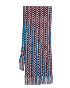 Шарф с узором, синий Missoni