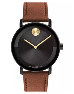 Мужские часы Bold Evolution 2.0 Swiss Quartz с кожаным ремешком цвета коньяк, 40 мм Movado