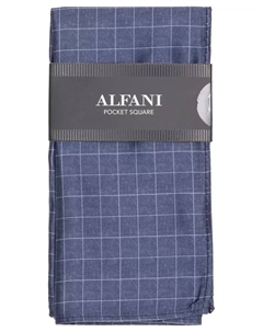 Мужской нагрудный платок Edward Plaid, синий Alfani