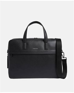 Мужской портфель с длинной ручкой, черный Calvin klein