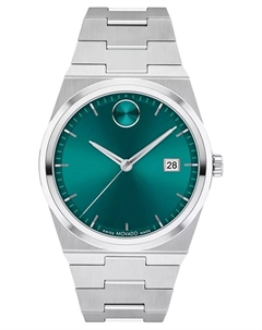 Мужские часы Quest Swiss Quartz из нержавеющей стали, 40 мм Movado