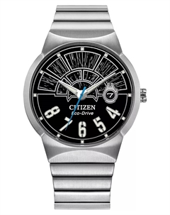 Мужские часы Star Wars Millennium Falcon Hyperdrive с браслетом из нержавеющей стали, 40 мм, технология Eco-Drive Citizen