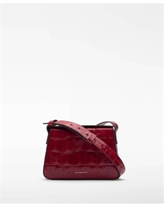 Женская маленькая кожаная сумка Mica, вишневый красный Adolfo dominguez