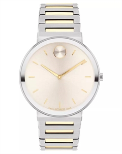 Мужские часы Bold Horizon Swiss Quartz с двухцветным корпусом из нержавеющей стали, 40 мм Movado