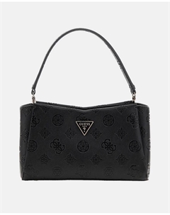 Средняя сумка через плечо на молнии и магнитной застежке, черный Guess