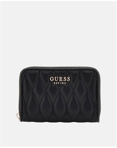 Средний кошелек на молнии, черный Guess