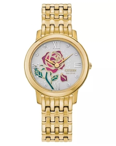 Женские часы Eco-Drive Belle с браслетом из нержавеющей стали золотистого оттенка, 30 мм Citizen