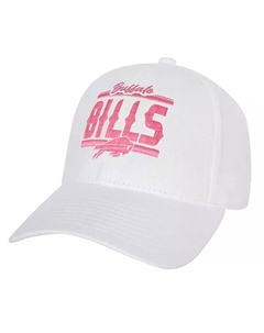 Шляпа Big Girls Buffalo Bills All White Structured Adjustable Outerstuff