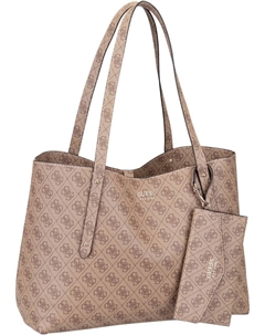 Сумка-шоппер BRENTON TOTE, Brown/Light brown Guess