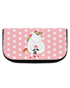 Косметичка Mr & Mrs Panda Einhorn Traurig ohne Spruch, цвет rot pastell Mr. & mrs. panda