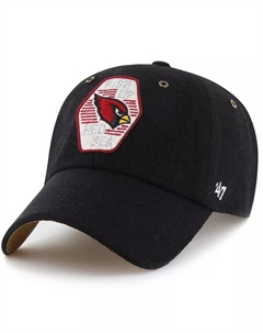 X '47 Brand Мужская и женская черная кепка Arizona Cardinals Field Goal Clean Up с регулировкой высоты Stoney clover lane