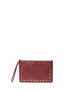 Сумка с заклепками в оправе, бордовый Сфера