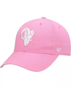 Розовый регулируемый кепка Big Girls Los Angeles Rams Rose MVP, розовый '47 brand