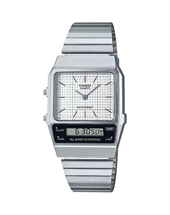 Casio Unisex наручные часы серебристого цвета из нержавеющей стали, 32.1 мм, AQ800E-7A2VT G shock