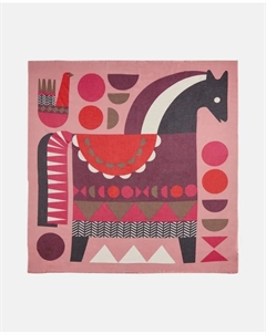 Большой квадратный платок с узором, розовый Codello