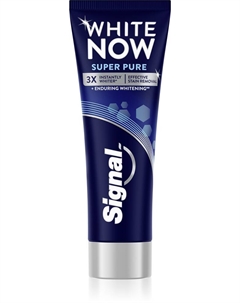 Белая сейчас суперчистая зубная паста 3-в-1, 75 мл Сигнал