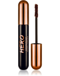 Тушь для ресниц Hero Volume & Curl, brown 10 мл Flormar