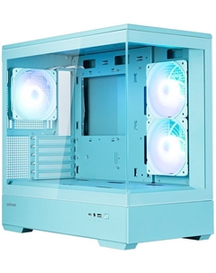 Корпус mATX P30 Mint V2 без БП, боковая панель из закалённого стекла, USB 3.0, USB Type-C Zalman