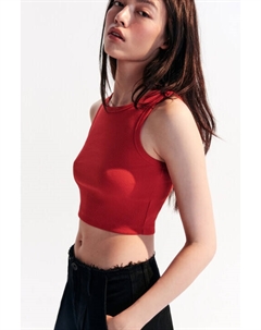 Топ-майка в рубчик на широких бретелях Befree