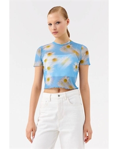 Топ-футболка укороченный с принтом Befree