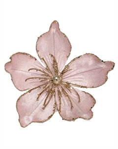 Растение искусственное Цветок 30см розовое полиэстер, металл Maxijoy