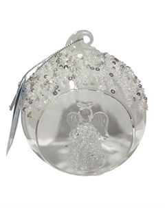 Подвеска 11см стекло прозрачный Maxijoy