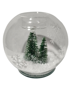 Подсвечник 10х10см стекло прозрачный Maxijoy