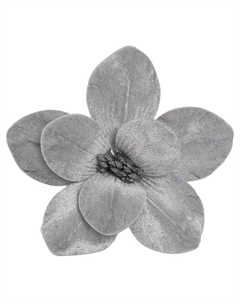 Растение искусственное Цветок 18см серое полиэстер, металл Maxijoy
