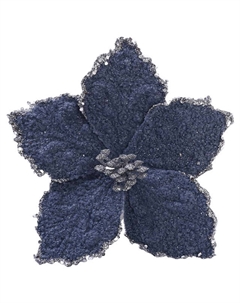 Растение искусственное Цветок 17см темно-синее полиэстер, металл Maxijoy