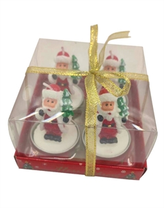 Набор свечей Санты 4шт 3,5х5см Maxijoy