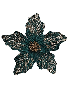 Растение искусственное Цветок 20см темно-зеленое полиэстер, металл Maxijoy