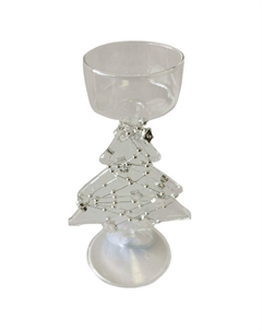 Подсвечник 7,9х6х13,5см стекло прозрачный Maxijoy