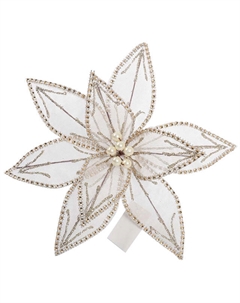 Растение искусственное Цветок 25см шампань полиэстер, металл Maxijoy