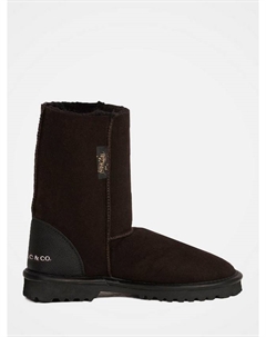 Мужские короткие ботинки Aqualamb из овчины, Darkest Brown Celtic & co.