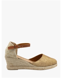 Vista кожаные эспадрильи на клиновидном каблуке, Gold Ravel