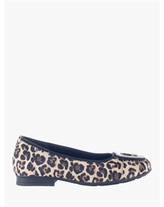 Paige Wide Fit туфли-лодочки из замши с леопардовым принтом, Brown/Multi Gabor