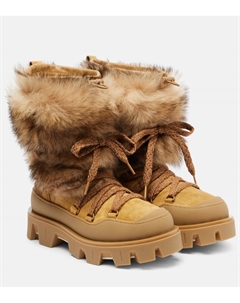 Повседневные кожаные ботинки Peak Après на шнуровке, 23N Moncler