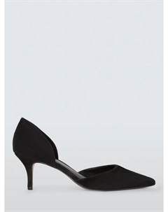 Darwen Suede Essential Heel открытые туфли Dorsay Court, Black John lewis