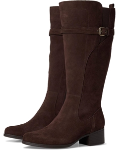 Ботинки Women's Kenna Extra Wide Calf Knee High Boots, Chocolate Bar Brown Suede Naturalizer