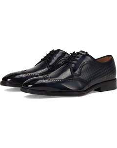Оксфорды Men's Sullivan Wingtip, Black Brush-off Houndstooth Calfskin Johnston & murphy