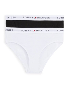 Детские оригинальные бикини-трусики, Pack of 2, Black/White Tommy hilfiger