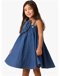 Детское платье Marnie с джинсовым корсажем и расклешенным силуэтом, Blue Angel & rocket