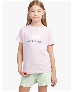 Футболка для детей с логотипом, Light Raspberry New balance