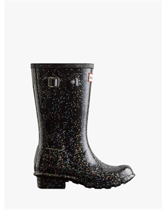 Детские классические резиновые сапоги Wellington, Black/Glitter Hunter